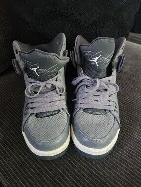 Jordan Flight Mid Sneakers in Gray and White